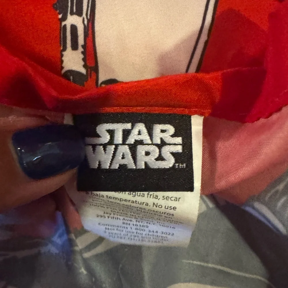 Star Wars VII Twin Sheet Set Force Awakens Stormtrooper Flat Fitted Red Kylo Ren